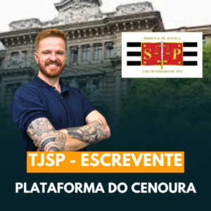 Plataforma do Cenoura - TJSP - Escrevente Técnico Judiciário Onde Aprender na internet