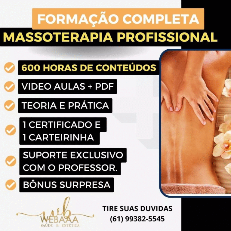 Formação Completa em Massoterapia – Torne-se um Especialista com Wendel José: O Melhor Curso de Massoterapia e Terapia Anti-dor