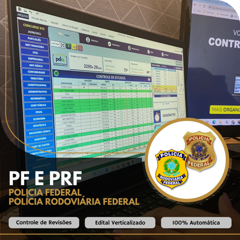 Desvendando a Planilha do Aprovado PRF e PF: Seu Guia Completo para Otimizar Estudos e Conquistar a Aprovação