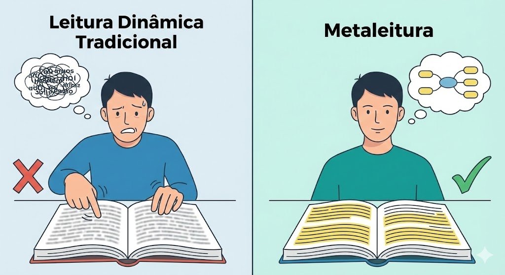 Metaleitura vs. Leitura Dinâmica Tradicional: Não Caia na Armadilha do "Passar o Olho" Onde Aprender na internet
