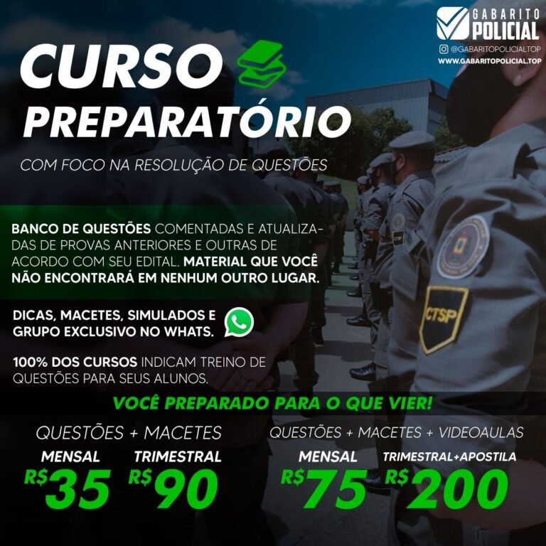 Simulados para Concursos da Brigada Militar e Bombeiros – Curso Questões Concursos 2026