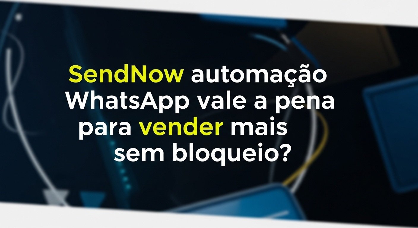 SendNow automação WhatsApp vale a pena para vender mais sem bloqueio? Onde Aprender na internet