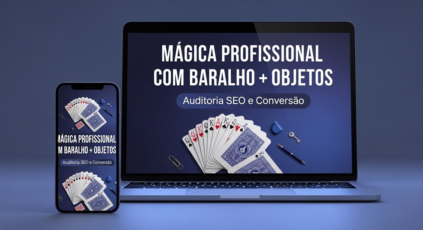 Mágica Profissional com Baralho + Objetos – Auditoria SEO e Conversão Onde Aprender na internet