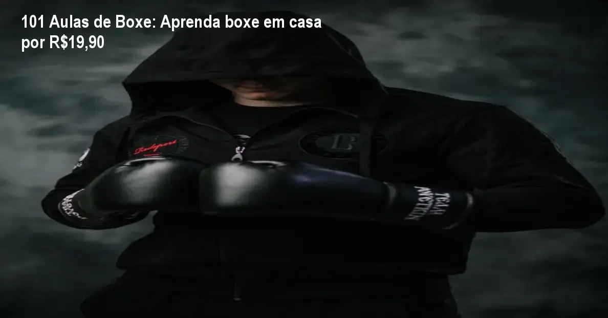 Imagem do curso 101 Aulas de Boxe mostrando técnicas de jab e footwork para iniciantes