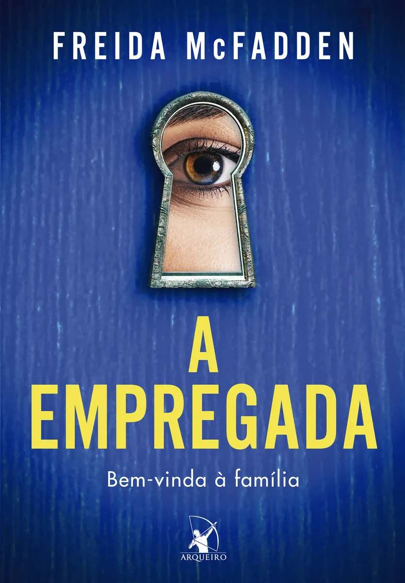 Capa do livro A Empregada Freida McFadden com a família Winchester, livro de suspense psicológico 304 páginas com plot twist marcante