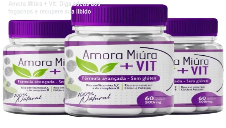 Amora Miúra + Vit: Diga adeus aos fogachos e recupere sua libido 5 https://ondeaprender.com.br/ozenvitta-funciona-comparativo-onde-comprar/ Frasco de Amora Miúra + Vit ao lado de cápsulas, mostrando alívio de fogachos e aumento da libido