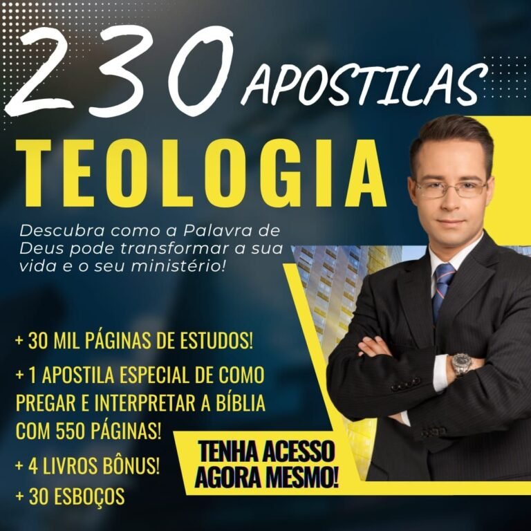 230 Apostilas de Teologia PDF Vale a Pena? O Veredicto Sem Filtros sobre o Método de Danilo Moraes 2 https://ondeaprender.com.br/biblioteca-de-estudos/ Análise detalhada das 230 apostilas de teologia em PDF, avaliando conteúdo, bônus e qualidade do material do Instituto Bereana de Danilo Moraes