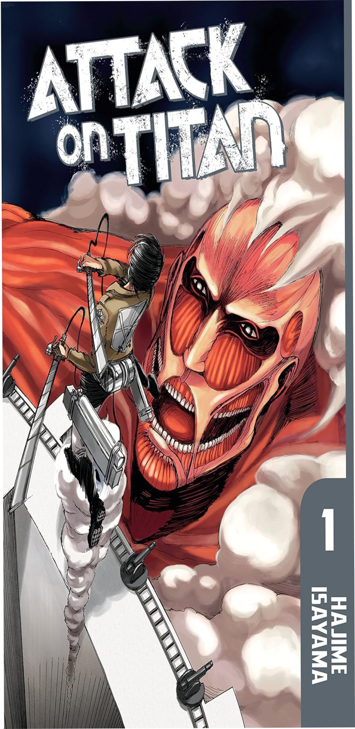 Attack on Titan Volume 1 English Edition by Hajime Isayama - Graphic Novel sobre Titãs e Muros