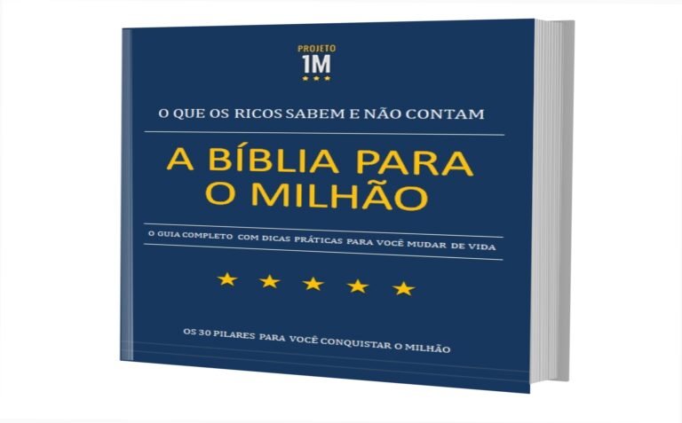 Capa do e-book A Bíblia para o Milhão mostrando estratégia de sucesso financeiro