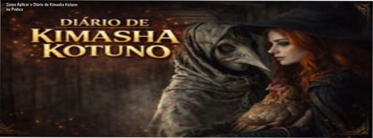 Imagem do capa do Diário de Kimasha Kotuno mostrando símbolos misteriosos e design ocultista