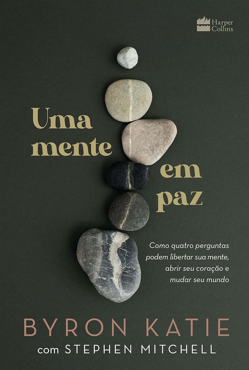 Uma mente em paz — Byron Katie, liberte a mente|ebook 1 https://ondeaprender.com.br/uma-mente-em-paz-byron-katie-libere-mente/ Capa do livro Uma mente em paz de Byron Katie, destacando o título e a proposta das quatro perguntas para libertar a mente