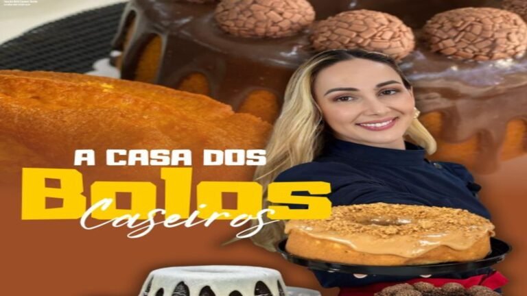 Curso Casa dos Bolos Caseiros mostrando bolo caseiro pronto para venda