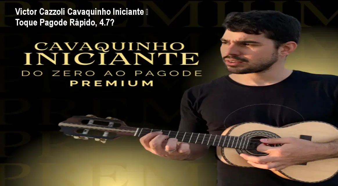 Imagem do curso online Cavaquinho Iniciante de Victor Cazzoli mostrando aula prática de pagode