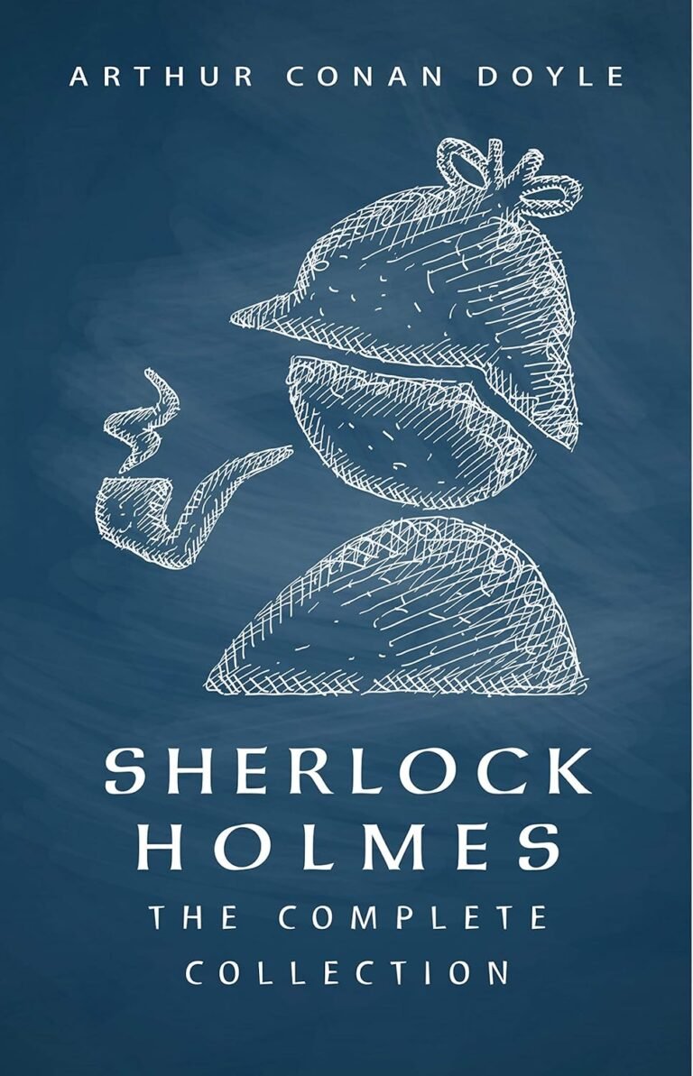Capa da coleção completa de Sherlock Holmes em formato eBook Kindle, 66 histórias, 4,8 estrelas