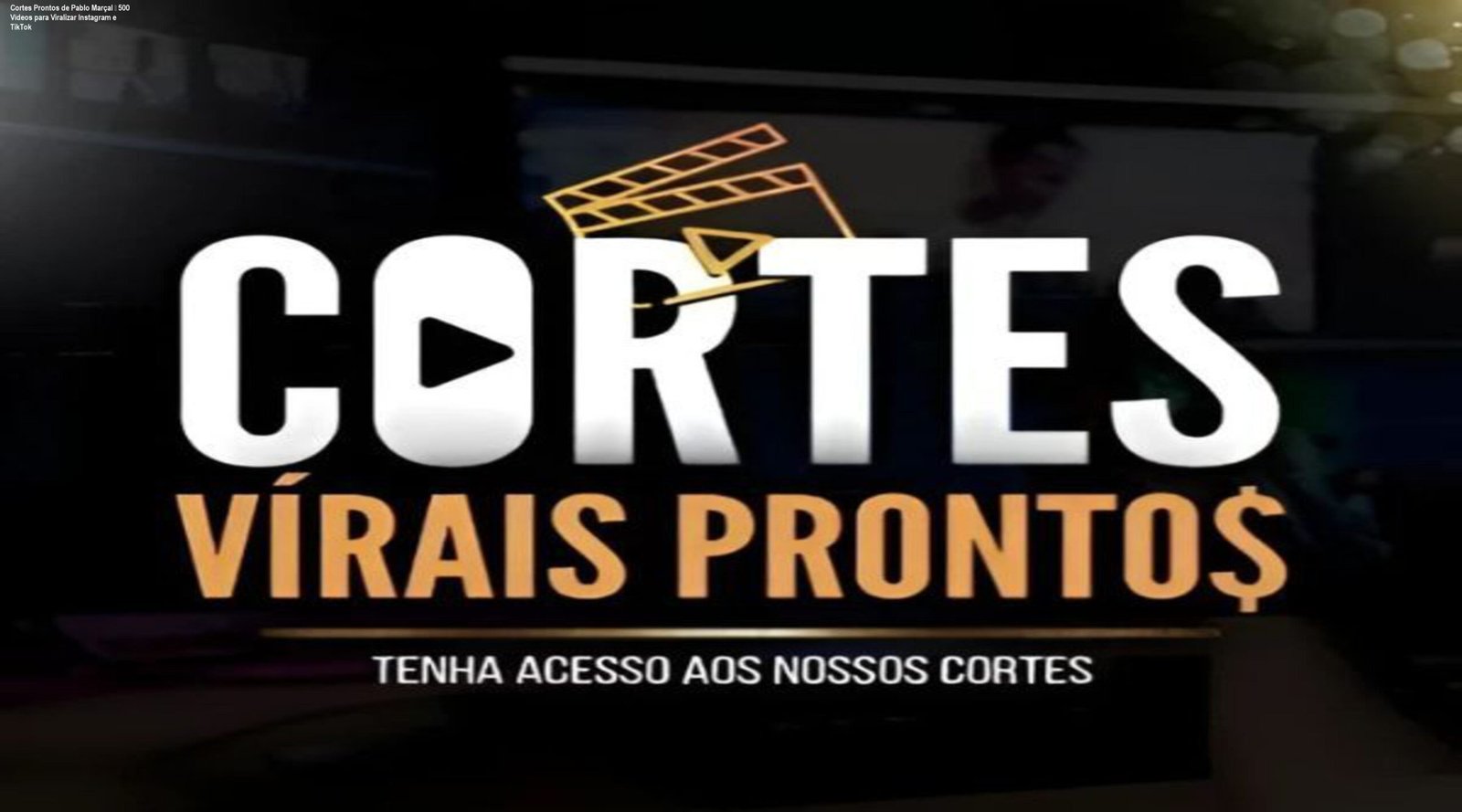Pacote digital com cortes prontos de Pablo Marçal para repostar no Instagram, TikTok e YouTube Shorts
