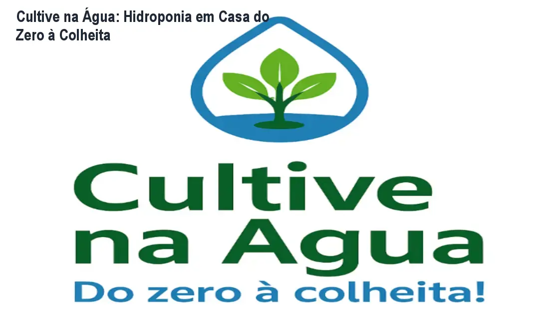 Cultive na Água: Hidroponia em Casa do Zero à Colheita 1 https://ondeaprender.com.br/cultive-na-agua-curso-hidroponia-casa/ Curso Cultive na Água de Bruno Palma mostrando uma horta hidropônica caseira com vasos de água e vegetais frescos