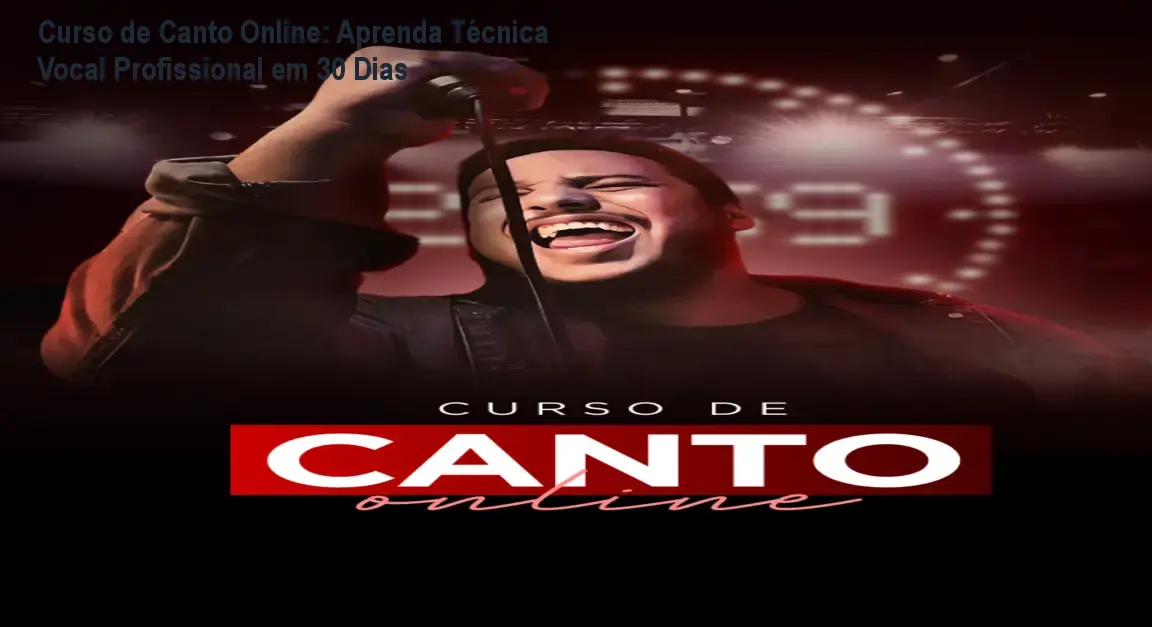 Aluno praticando exercícios de mix voice com fone de ouvido, demonstrando melhoria vocal