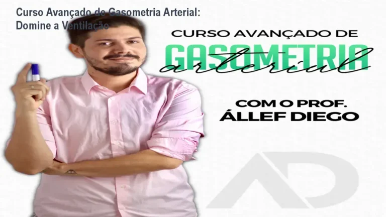 Aluno estudando o Curso Avançado de Gasometria Arterial e aplicando ajustes de ventilação mecânica
