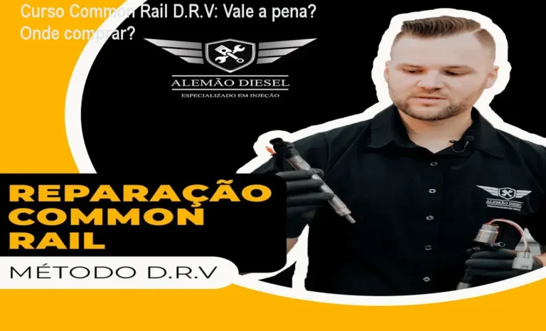 Imagem do Curso de Reparação Common Rail - Método D.R.V mostrando mecânico aplicando a técnica em bancada