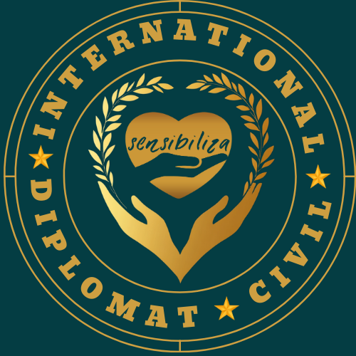 Diplomata Civil Internacional certificado com credencial oficial e projeto social sustentável