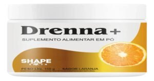Frasco de Drenna+ com gotas, mostrando como queimar gordura rapidamente