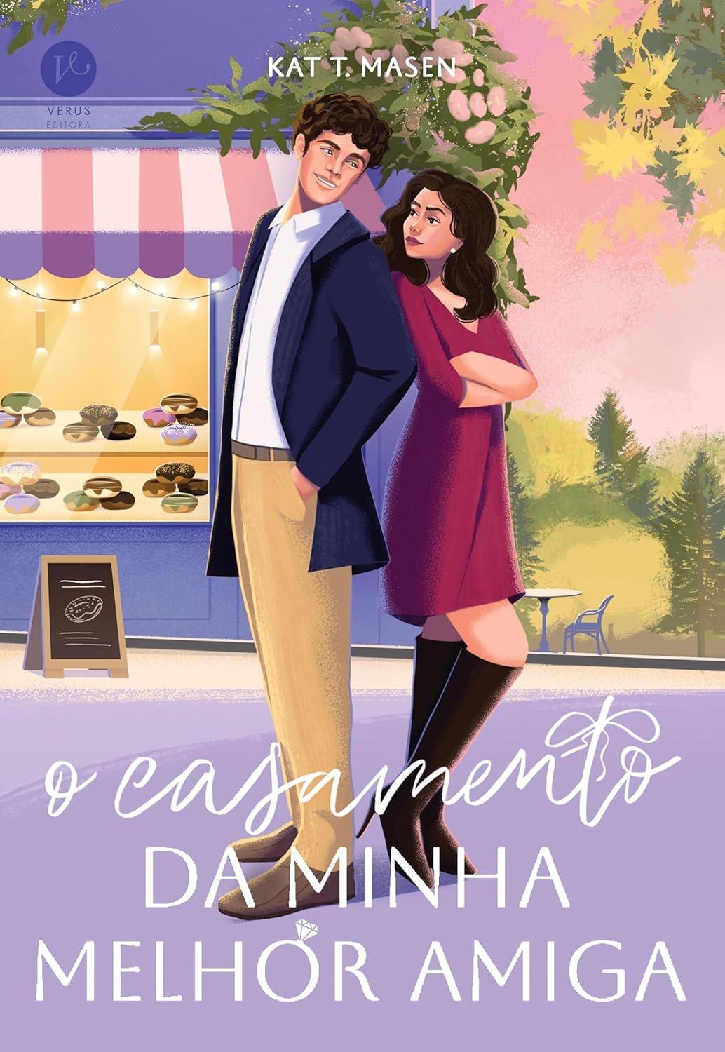Eva, a coffee shop owner, and Aston, a billionaire, planning a wedding in a small-town setting