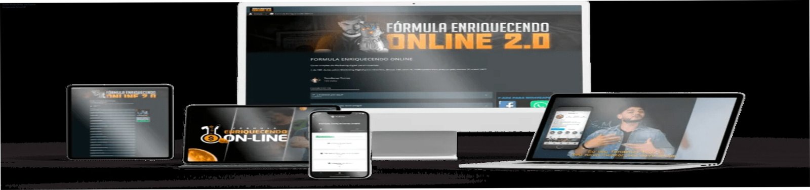 Imagem do curso Fórmula Enriquecendo Online VIIP mostrando mentorias ao vivo e suporte VIP