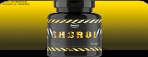 Imagem principal do GHDROL, o suplemento em cápsulas da GHMUSCLE, mostrando a embalagem e um atleta com músculos definidos, representando o ganho de massa muscular, força e melhora da libido.