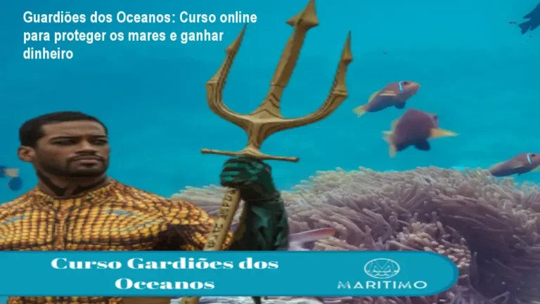 Alunos praticando monitoramento ambiental no curso Guardiões dos Oceanos