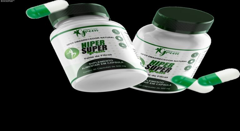 Hiper Super Green: Emagreça rápido sem efeito sanfona – Descubra o segredo 5 https://ondeaprender.com.br/amora-miura-vit-comprar-melhor-preco/ Frasco de Hiper Super Green ao lado de cápsulas, mostrando energia e redução de medidas