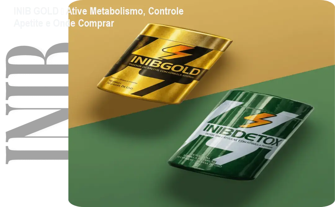 Cápsulas de INIB GOLD sendo usadas por mulher para acelerar o metabolismo e controlar a fome