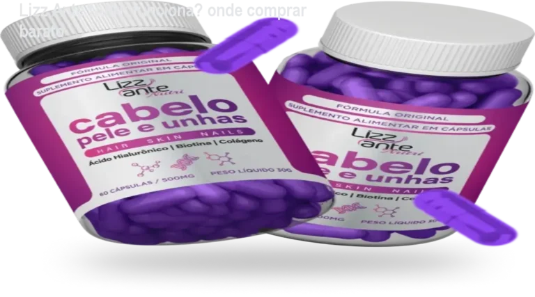 Lizz Ante Nutri: funciona? onde comprar barato 2 https://ondeaprender.com.br/sucupira-composta-alivio-dor-articular-compre-agora/ Frasco de Lizz Ante Nutri ao lado de cabelos mais volumosos após uso