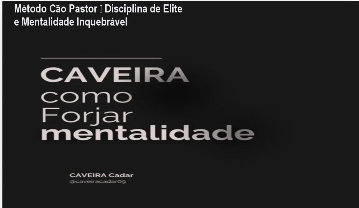 Imagem do curso Método Cão Pastor mostrando um profissional aplicando disciplina militar para melhorar a vida civil
