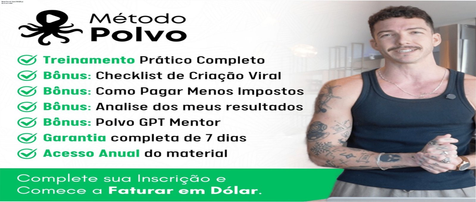 Imagem ilustrativa do Método Polvo 4x1 mostrando estratégias de renda online via celular