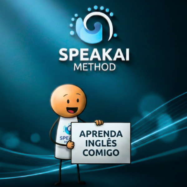 Tela do curso Método SpeakAI mostrando frases práticas e pronúncia simplificada