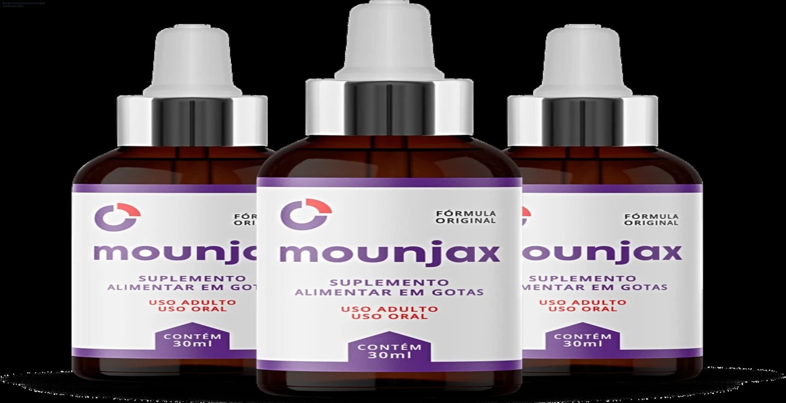 Mounjax: Como queimar gordura em gotas e perder peso rápido 1 https://ondeaprender.com.br/mounjax-queimar-gordura-gotas-emagrecimento/ Frasco de Mounjax gotas ao lado de medida de 12 gotas mostrando benefício de queima de gordura