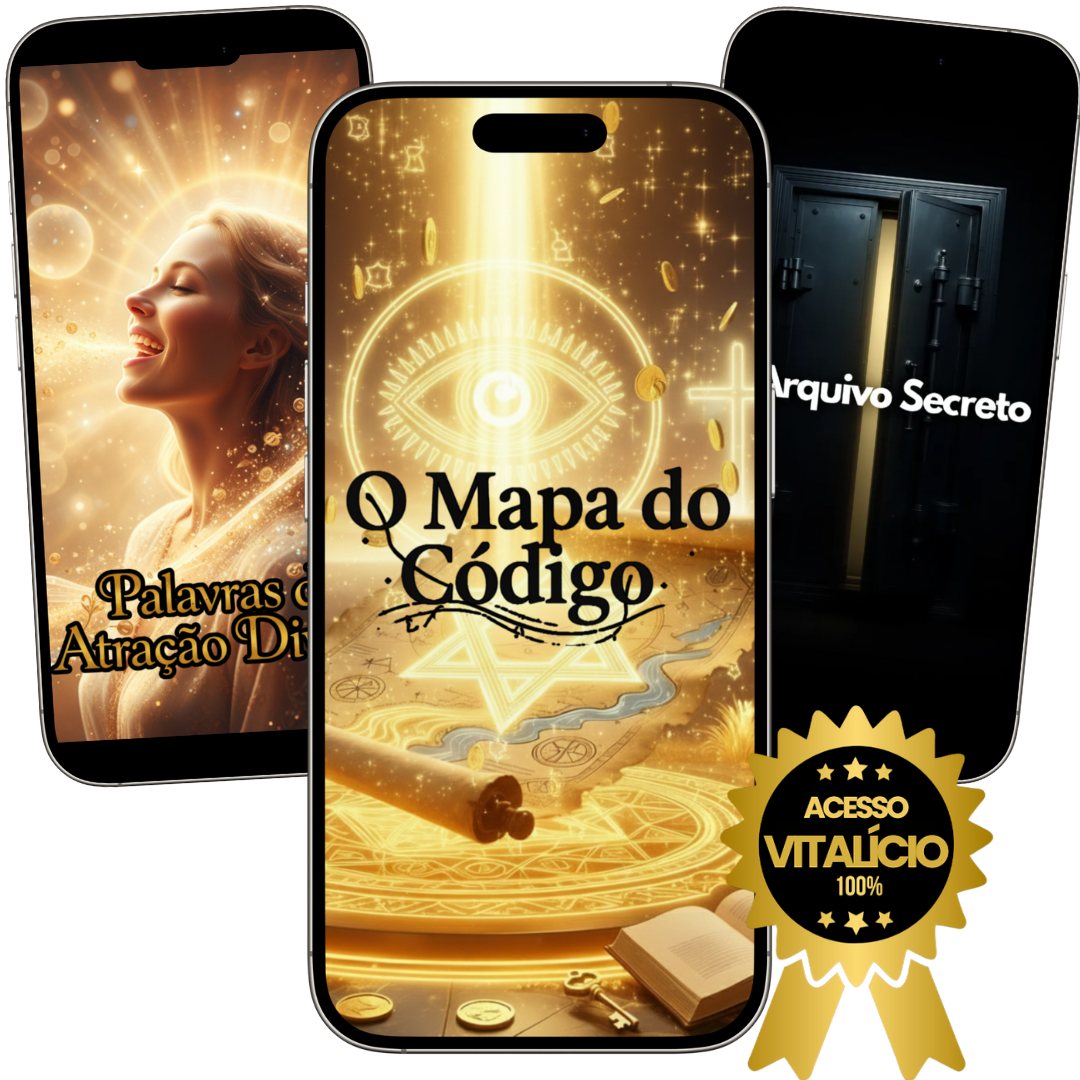 Imagem de um estudo sereno com laptop aberto mostrando o curso O Código de Deus de Victor Doné, simbolizando a jornada de autoconhecimento e prosperidade.