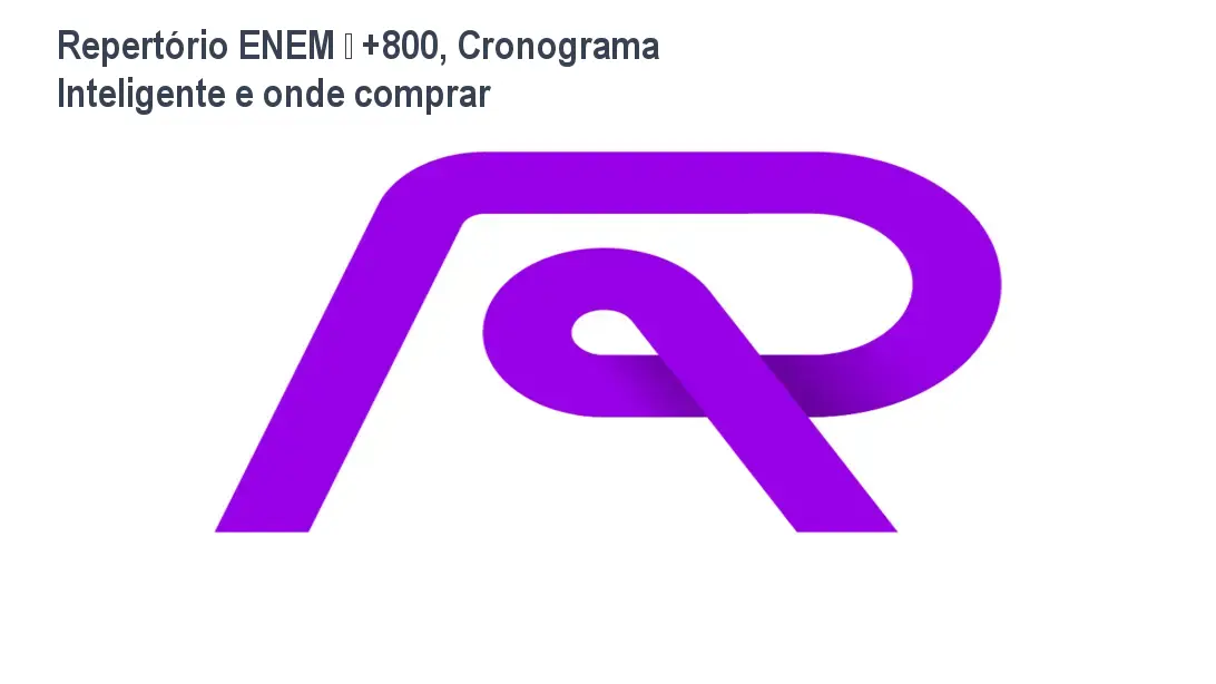 Tela da plataforma Repertório ENEM mostrando cronograma inteligente e ferramentas de estudo para alcançar nota acima de 800
