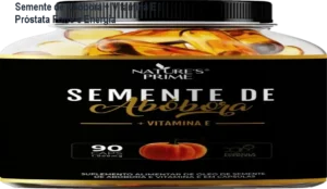 Cápsulas de Semente de Abóbora com Vitamina E mostrando saúde da próstata e aumento de energia