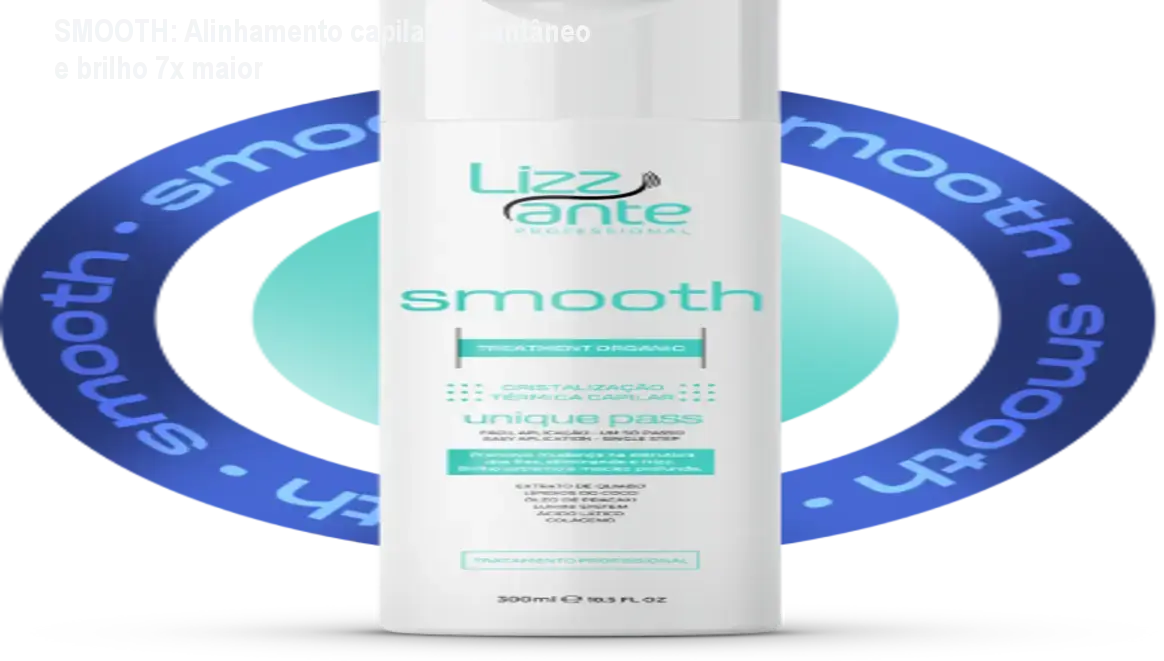 SMOOTH: Alinhamento capilar instantâneo e brilho 7x maior 1 https://ondeaprender.com.br/smooth-alinhamento-capilar-brilho-7x/ Modelo com cabelos lisos e brilhantes após usar SMOOTH, mostrando efeito da cristalização térmica