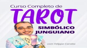 Curso online Tarot Simbólico Junguiano de Felippe Carotta, focado em psicologia analítica e autoconhecimento
