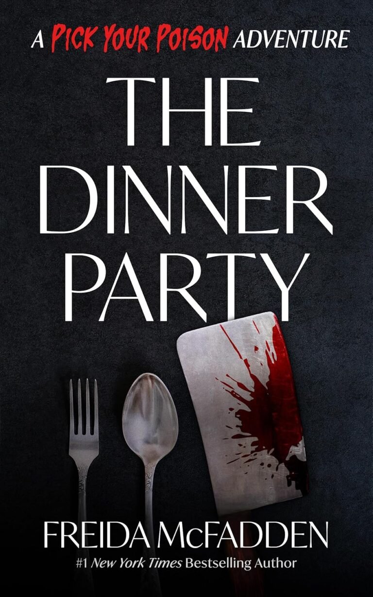 Capa do eBook The Dinner Party de Freida McFadden, aventura de escolha com 22 finais