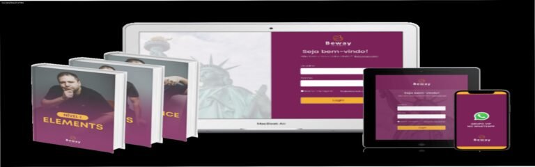 Como Aplicar Beway 2.0 na Prática 7 https://ondeaprender.com.br/ Tela do dashboard da plataforma Beway mostrando o cronograma de aulas, PDFs e áudios para prática diária