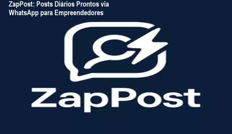 Tela de WhatsApp mostrando post diário pronto para publicar criado pelo ZapPost