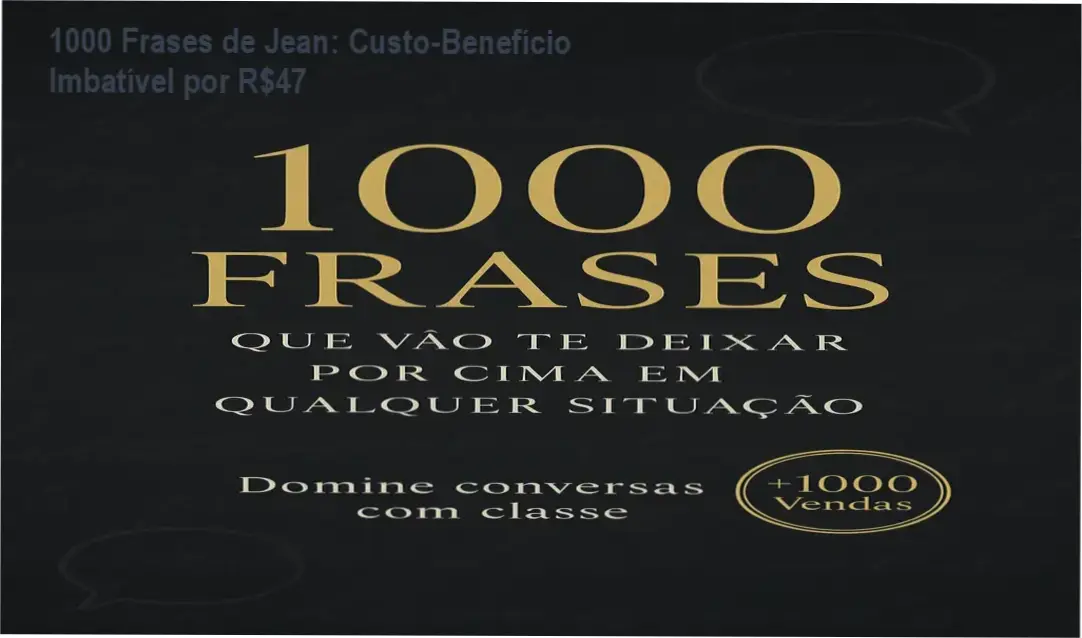 1000 Frases de Jean – garantia de devolução em 7 dias