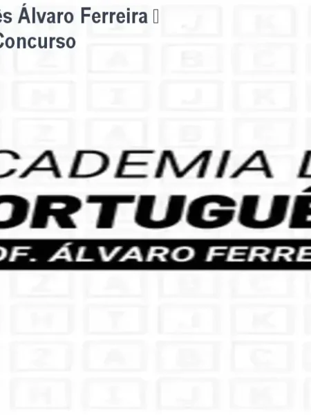 Academia de Português Álvaro Ferreira – Domine Questões de Concurso