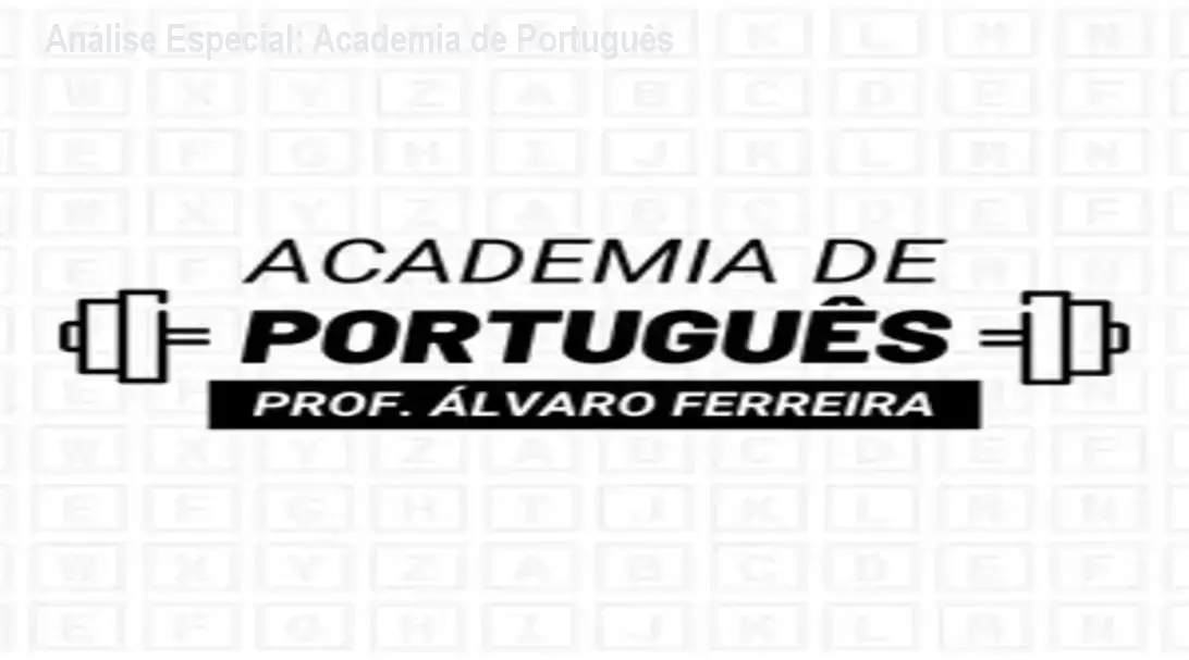 Capa informativa sobre o tema Academia de Português