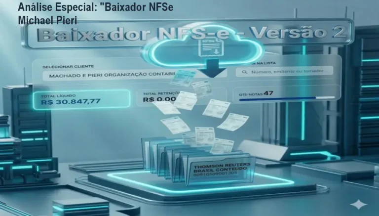 Análise Especial: "Baixador NFSe Michael Pieri 2 https://ondeaprender.com.br/ Capa informativa sobre o tema "Baixador NFSe Michael Pieri