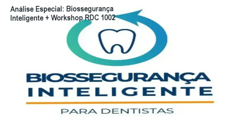 Capa informativa sobre o tema Biossegurança Inteligente + Workshop RDC 1002