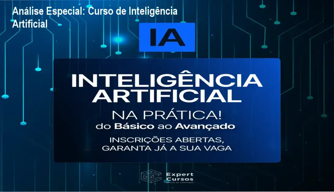 Capa informativa sobre o tema Curso de Inteligência Artificial